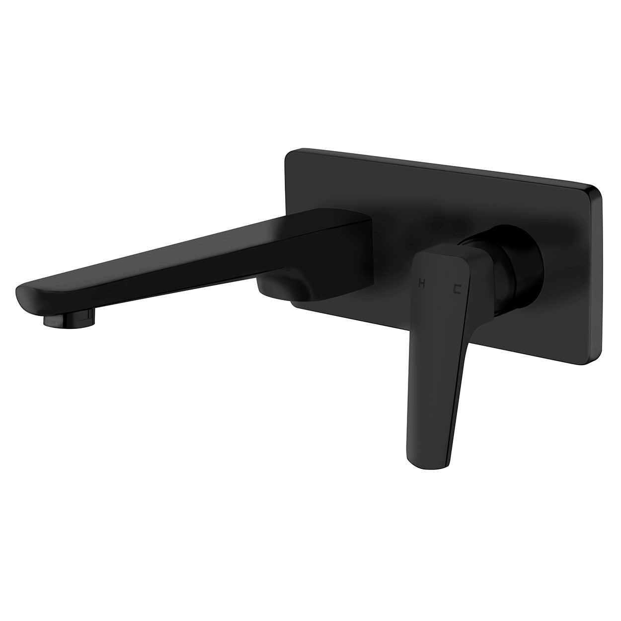 Eclipse Wall Mounted Bath Mixer - Matte Black