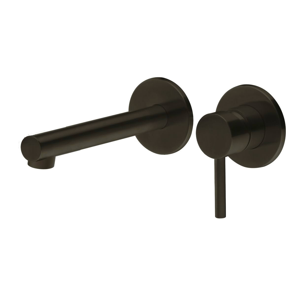 EcoMinimal Wall Mounted Basin Mixer - Matte Black