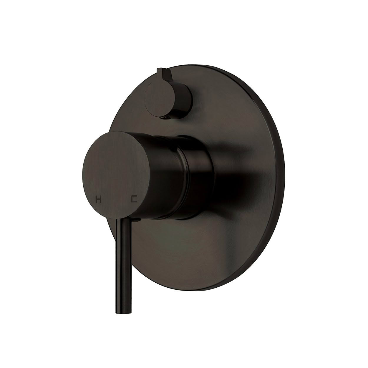EcoMinimal Diverter Shower Mixer - Matte Black