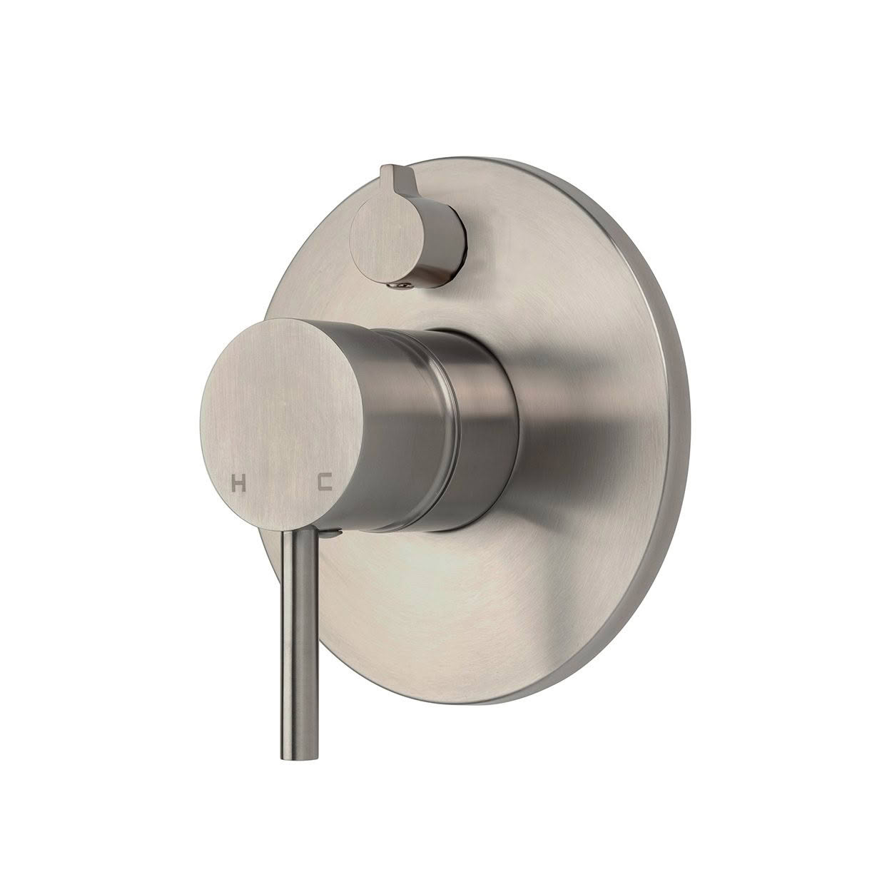 EcoMinimal Diverter Shower Mixer - Brushed Stainless (304)