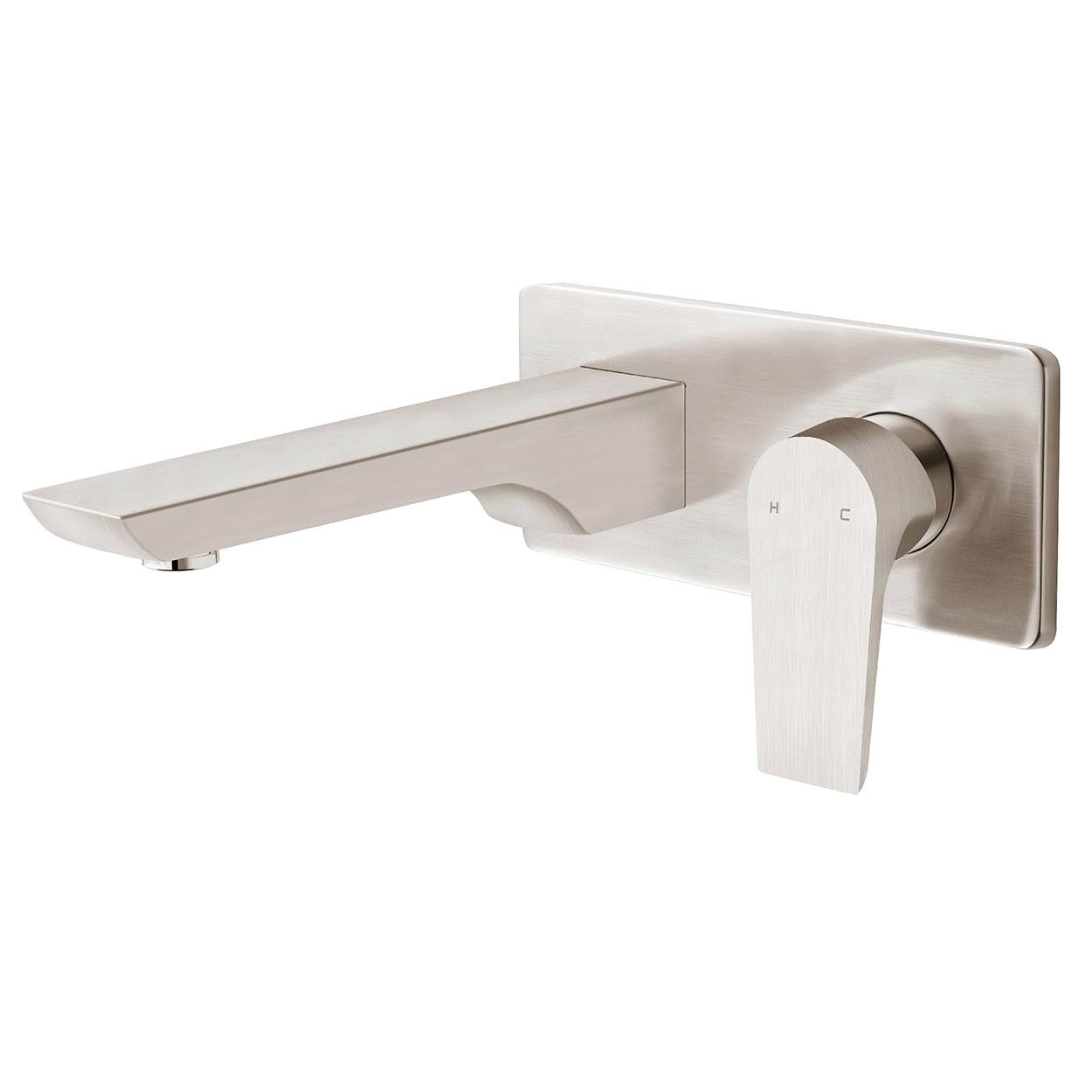 Olympia Wall Mounted Bath Mixer - Brushed Nickel (PVD)