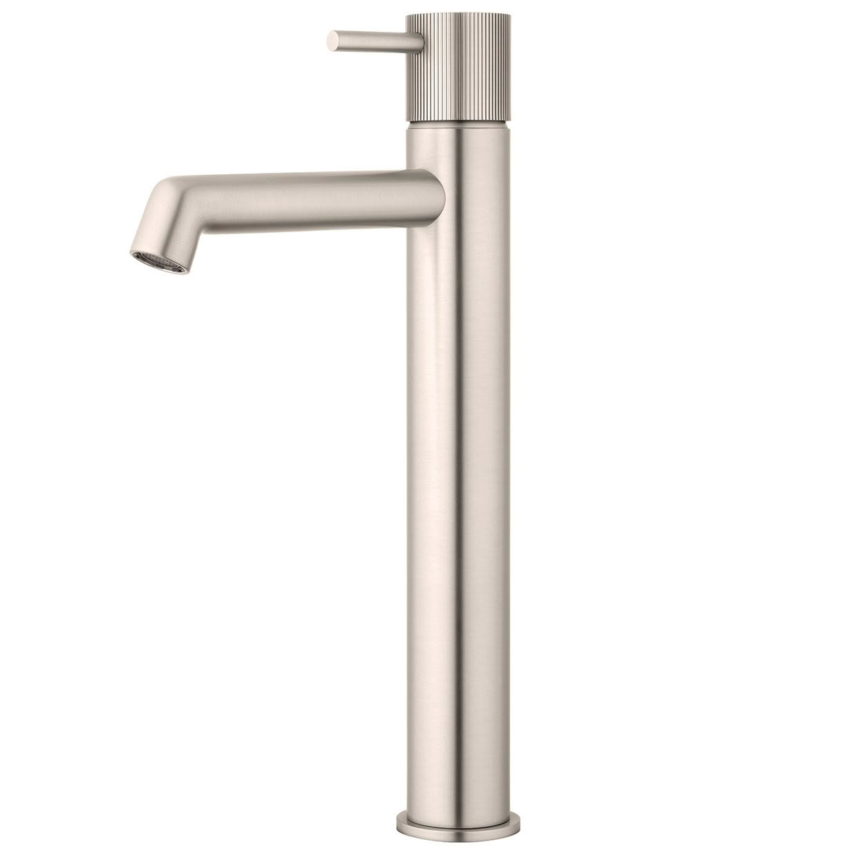VOX22SS Onyx High Rise Basin Mixer in Brushed Stainless | Grooved Handle