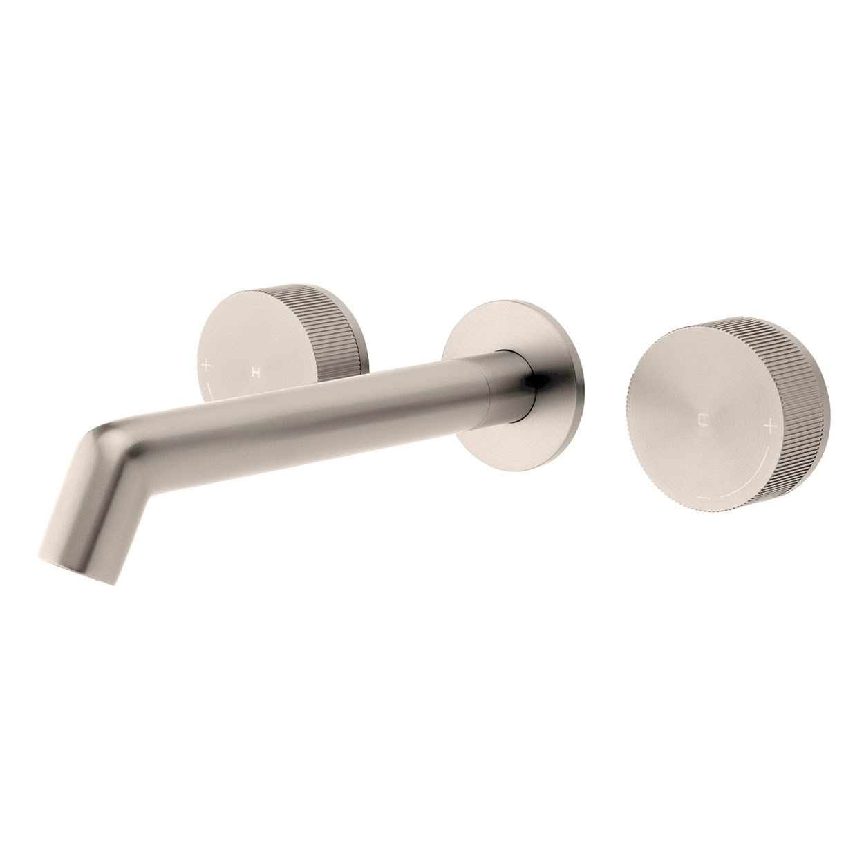 VOX27SS Onyx Dual Handle Wall Mounted Basin / Bath Mixer in Brushed Stainless