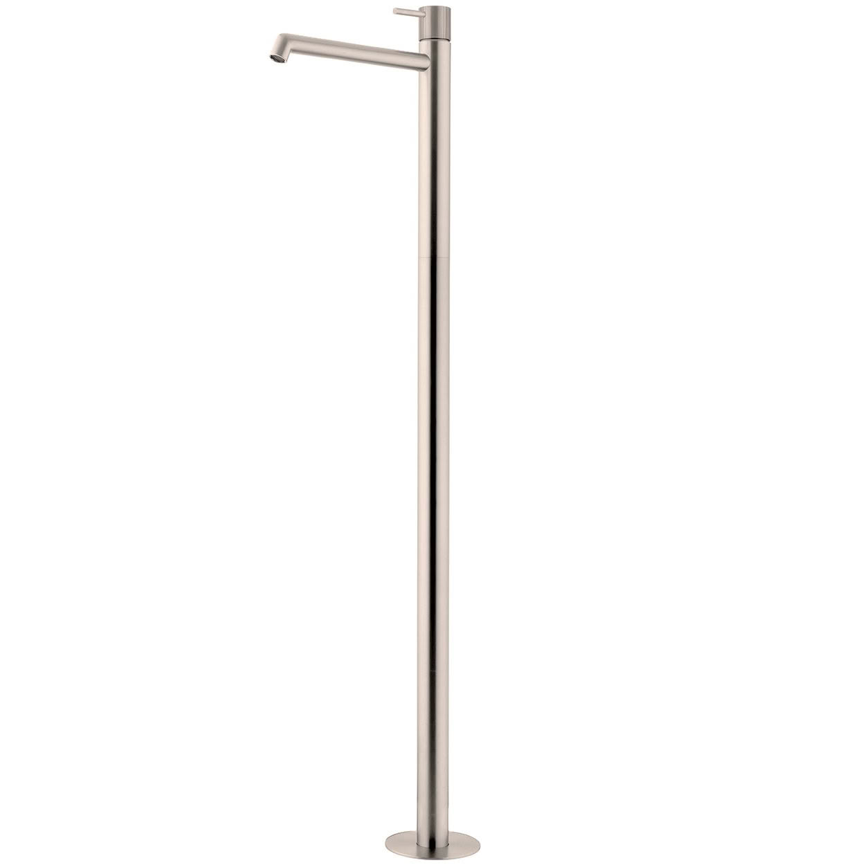 VOX96SS Onyx Floor Standing Bath Mixer in Brushed Stainlesss | Grooved Handle