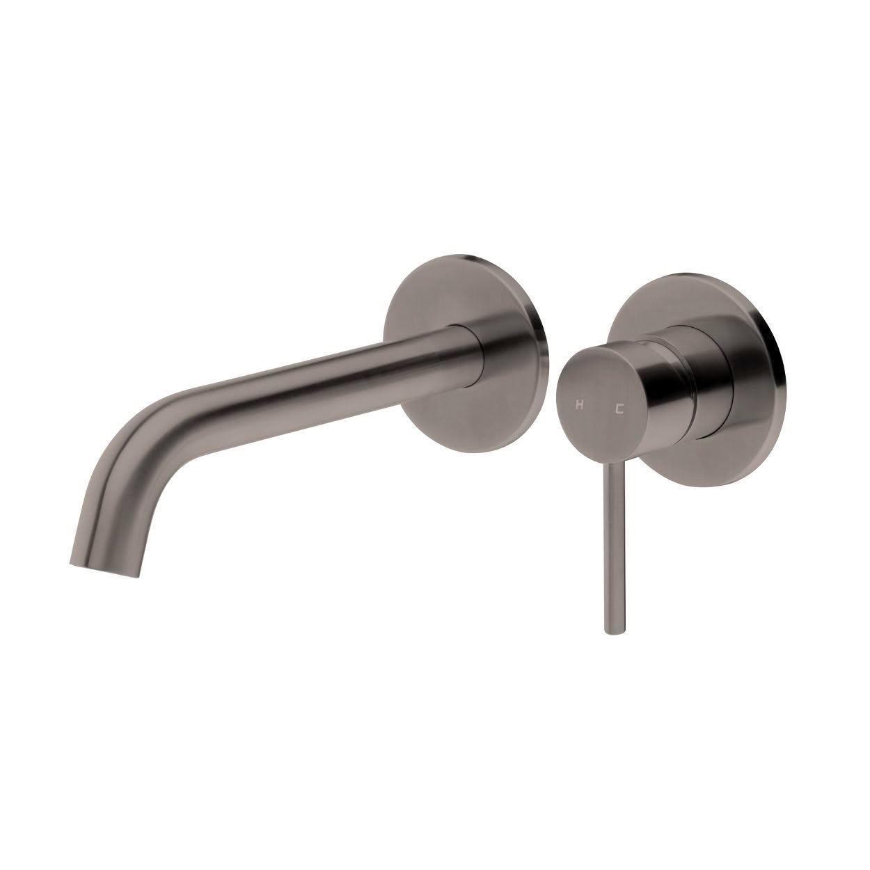 Storm Wall Mounted Basin Mixer - Brushed Gunmetal (PVD)