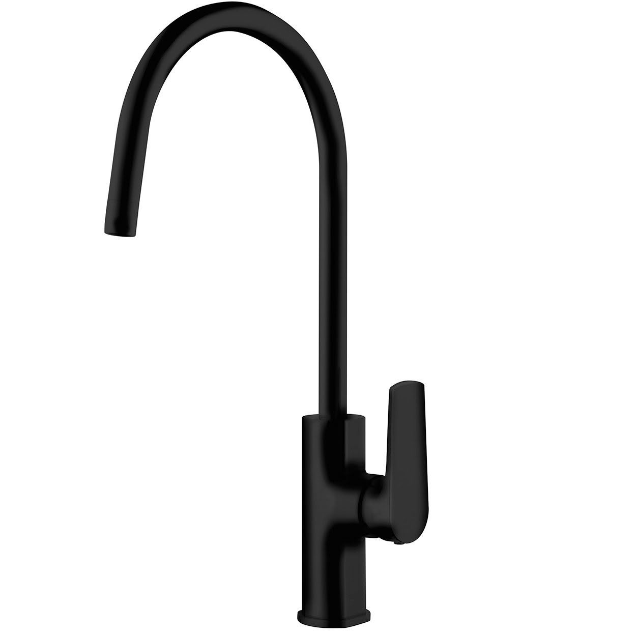 Tide Gooseneck Sink Mixer - Matte Black